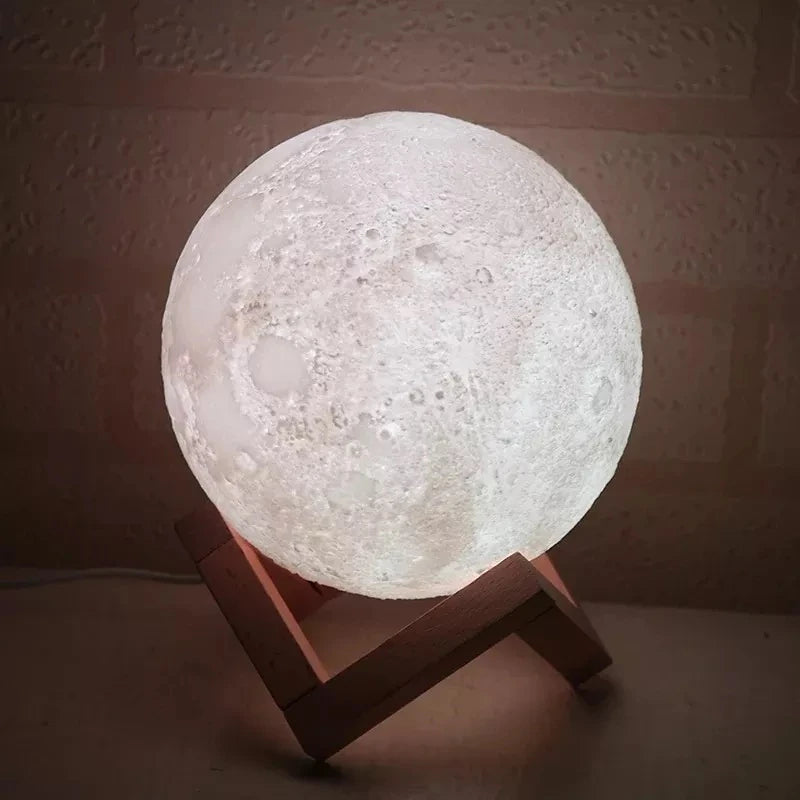 Humidifier Aromatizer Luminaire Lampshade Full Moon 3D lamp light diffuser aroma essential oil USB Ultrasonic